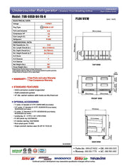 Turbo Air TUR-60SD-D4-FB-N 60 1/4" W Undercounter Refrigerator w/ 2 Sections, 4 Drawers & Front Breathing - Donut-Equipment.com