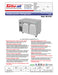 Turbo Air JUR-48-N6 J Series 48" Undercounter Refrigerator w/ 2 Solid Doors & Side Mounted Compressor - Bakery Wholesalers
