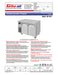 Turbo Air JUF-48-N J Series 48" Solid Door Undercounter Freezer w/ 2 Sections & Side Mounted Compressor - Bakery Wholesalers