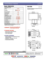 Turbo Air PRCBE-48F-N 48" PRO Series Chef Base Freezer w/ (2) Drawers - 115v - Donut-Equipment.com