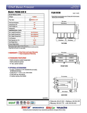 Turbo Air PRCBE-84F-N 84" PRO Series Chef Base Freezer w/ (4) Drawers – 115v - Donut-Equipment.com