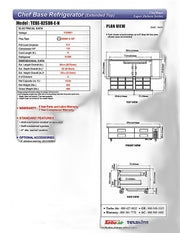 Turbo Air TCBE-82SDR-E-N 89 1/2" Super Deluxe Chef Base w/ 4 Drawers - 115v - Donut-Equipment.com