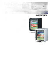 Turbo Air TGM-5SDB-N6 25" Black Super Deluxe Countertop Refrigerator w/ Glass Swing Door – Front Access, LED Lighting, 115v - Donut-Equipment.com