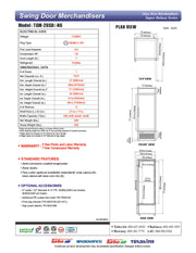 Turbo Air TGM-20SD-N6 27" White Super Deluxe Countertop Refrigerator w/ Glass Swing Door – LED Lighting, Front Access, 115v - Donut-Equipment.com