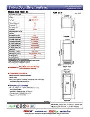 Turbo Air TGM-20SD-N6 27" White Super Deluxe Countertop Refrigerator w/ Glass Swing Door – LED Lighting, Front Access, 115v - Donut-Equipment.com
