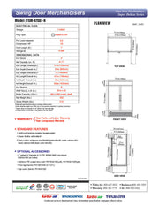 Turbo Air TGM-47SD-N 51" White Super Deluxe Glass Door Refrigerator – Two Swing Doors, Energy-Efficient LED Lighting, 115v - Donut-Equipment.com