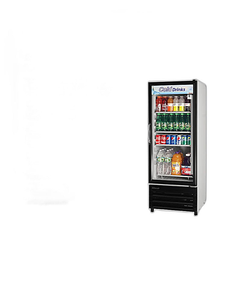 Turbo Air TGM-11RV-N6 24" Refrigerator Merchandiser – One Section, Glass Swing Door, LED Lighting, 115v - Donut-Equipment.com