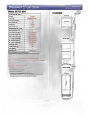 Turbo Air CRT-77-1R-N 17" Diamond Series Glass Sided Countertop Display Refrigerator – One Section, Rear Access, LED Lighting, 115v - Donut-Equipment.com