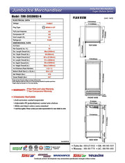 Turbo Air TJMI-30SDW-N 36 5/8" White Indoor Ice Merchandiser w/ Glass Door – Bottom Mount Compressor, 115v - Donut-Equipment.com
