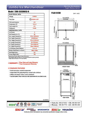 Turbo Air TJMI-55SDW-N 65 1/8" White Indoor Ice Merchandiser w/ Glass Door – Bottom Mount Compressor, 115v - Donut-Equipment.com