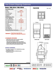 Turbo Air TIDC-26W-N 26" Stand Alone Ice Cream Freezer w/ 4 Tub Capacity - White, 115v - Donut-Equipment.com