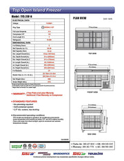 Turbo Air TFS-20F-N 57 3/8" Mobile Chest Freezer w/ (27) Baskets - White, 115v - Donut-Equipment.com