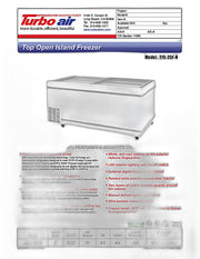 Turbo Air TFS-25F-N 69" Mobile Chest Freezer w/ (33) Baskets - White, 115v - Donut-Equipment.com