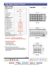 Turbo Air TFS-25F-N 69" Mobile Chest Freezer w/ (33) Baskets - White, 115v - Donut-Equipment.com
