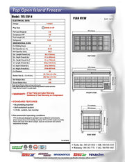 Turbo Air TFS-25F-N 69" Mobile Chest Freezer w/ (33) Baskets - White, 115v - Donut-Equipment.com