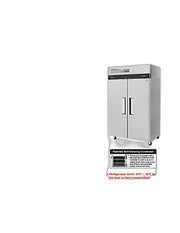 Turbo Air M3R47-2-N 51" Two Section Reach-In Refrigerator w/ (2) Solid Doors – Top Mount, Stainless Exterior, Aluminum Interior, 115v - Donut-Equipment.com
