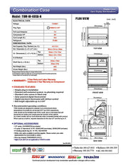 Turbo Air TOM-W-40SB-N 38 7/8" Black Horizontal Open Air Cooler w/ (4) Levels – Wide Display Merchandiser, 115v - Donut-Equipment.com