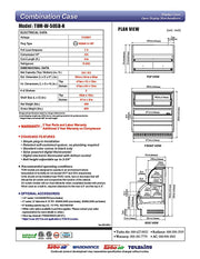 Turbo Air TOM-W-50SB-N 50 7/8" Black Horizontal Open Air Cooler w/ (4) Levels – Wide Display Merchandiser, 115v - Donut-Equipment.com