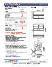 Turbo Air TOM-W-50SB-UF-N 50 7/8" Black Horizontal Open Air Cooler w/ (4) Levels – Ultra Front Display Merchandiser, 115v - Donut-Equipment.com