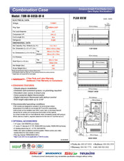 Turbo Air TOM-W-60SB-UF-N 62" Black Horizontal Open Air Cooler w/ (4) Levels – Ultra Front Display Merchandiser, 115v - Donut-Equipment.com