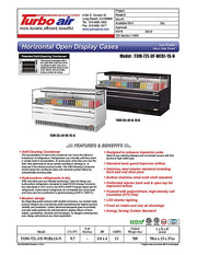 Turbo Air TOM-72L-UF-W-1S-N 70 3/4" White Low Profile Horizontal Open Air Cooler w/ (1) Level – Ultra Front Merchandiser, 220v/1ph - Donut-Equipment.com