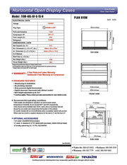 Turbo Air TOM-48L-UF-S-1S-N 46 3/4" Stainless Steel Low Profile Horizontal Open Air Cooler w/ (1) Level – Ultra Front Merchandiser, 115v - Donut-Equipment.com