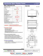 Turbo Air TOM-48L-UF-S-2S-N 46 3/4" Stainless Steel Low Profile Horizontal Open Air Cooler w/ (2) Levels – Ultra Front Merchandiser, 115v - Donut-Equipment.com
