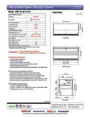 Turbo Air TOM-72L-UF-S-1S-N 70 3/4" Stainless Steel Low Profile Horizontal Open Air Cooler w/ (1) Level – Ultra Front Merchandiser, 220v/1ph - Donut-Equipment.com