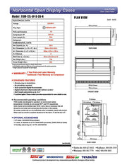 Turbo Air TOM-72L-UF-S-3S-N 70 3/4" Stainless Steel Low Profile Horizontal Open Air Cooler w/ (3) Levels – Ultra Front Merchandiser, 220v/1ph - Donut-Equipment.com