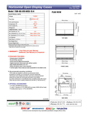 Turbo Air TOM-48L-UFD-W-1S-N 46 3/4" White Low Profile Horizontal Open Air Cooler w/ (1) Level – Ultra Front Deluxe Merchandiser, 115v - Donut-Equipment.com