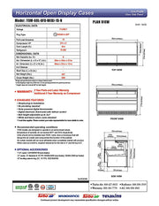 Turbo Air TOM-60L-UFD-W-1S-N 58 3/4" White Low Profile Horizontal Open Air Cooler w/ (1) Level – Ultra Front Deluxe Merchandiser, 115v - Donut-Equipment.com