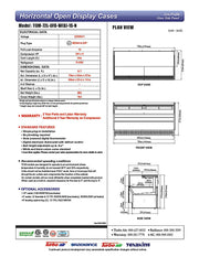 Turbo Air TOM-72L-UFD-W-1S-N 70 3/4" White Low Profile Horizontal Open Air Cooler w/ (1) Level – Ultra Front Deluxe Merchandiser, 220v/1ph - Donut-Equipment.com
