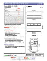 Turbo Air TOM-72L-UFD-W-2S-N 70 3/4" White Low Profile Horizontal Open Air Cooler w/ (2) Levels – Ultra Front Deluxe Merchandiser, 220v/1ph - Donut-Equipment.com