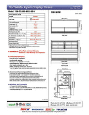 Turbo Air TOM-72L-UFD-W-3S-N 70 3/4" White Low Profile Horizontal Open Air Cooler w/ (3) Levels – Ultra Front Deluxe Merchandiser, 220v/1ph - Donut-Equipment.com