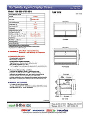 Turbo Air TOM-60L-UFD-S-1S-N 58 3/4" Stainless Steel Low Profile Horizontal Open Air Cooler w/ (1) Level – Ultra Front Deluxe Merchandiser, 115v - Donut-Equipment.com