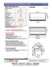 Turbo Air TOM-72L-UFD-S-1S-N 70 3/4" Stainless Steel Low Profile Horizontal Open Air Cooler w/ (1) Level – Ultra Front Deluxe Merchandiser, 220v/1ph - Donut-Equipment.com