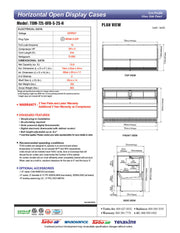 Turbo Air TOM-72L-UFD-S-2S-N 70 3/4" Stainless Steel Low Profile Horizontal Open Air Cooler w/ (2) Levels – Ultra Front Deluxe Merchandiser, 220v/1ph - Donut-Equipment.com