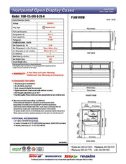 Turbo Air TOM-72L-UFD-S-2S-N 70 3/4" Stainless Steel Low Profile Horizontal Open Air Cooler w/ (2) Levels – Ultra Front Deluxe Merchandiser, 220v/1ph - Donut-Equipment.com