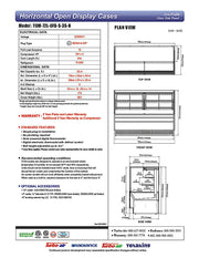 Turbo Air TOM-72L-UFD-S-3S-N 70 3/4" Stainless Steel Low Profile Horizontal Open Air Cooler w/ (3) Levels – Ultra Front Deluxe Merchandiser, 220v/1ph - Donut-Equipment.com