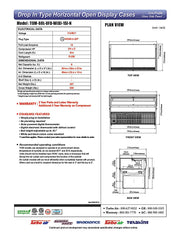 Turbo Air TOM-60L-UFD-W-1SI-N 60" Drop-In Horizontal Open Air Cooler w/ (1) Level – White Exterior, 115v - Donut-Equipment.com