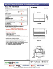 Turbo Air TOM-48UC-W-N 48 1/4" Horizontal Open Air Cooler w/ (1) Level – White Exterior, 115v - Donut-Equipment.com