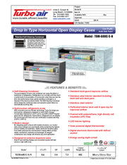 Turbo Air TOM-60UC-S-N 60 1/4" Drop-In Horizontal Open Air Cooler w/ (1) Level – Stainless Steel Exterior, 115v - Donut-Equipment.com
