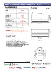 Turbo Air TOM-72UC-S-N 72 1/4" Drop-In Horizontal Open Air Cooler w/ (1) Level – Stainless Steel Exterior, 115v - Donut-Equipment.com