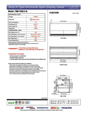 Turbo Air TOM-72UC-S-N 72 1/4" Drop-In Horizontal Open Air Cooler w/ (1) Level – Stainless Steel Exterior, 115v - Donut-Equipment.com