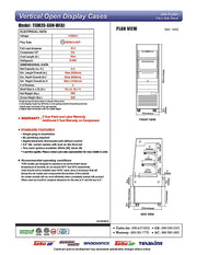 Turbo Air TOM20-60N-W 19 5/8" White Vertical Open Air Cooler – 3 Levels, 115v - Donut-Equipment.com