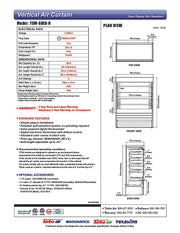 Turbo Air TOM-60EB-N 60" Black Vertical Open Air Cooler w/ (5) Levels, 115v - Donut-Equipment.com