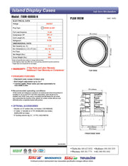 Turbo Air TIOM-48RRB-N 48" Black Vertical Round Island Open Air Cooler with (4) Levels, 220v/1ph - Donut-Equipment.com