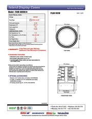 Turbo Air TIOM-48RRB-N 48" Black Vertical Round Island Open Air Cooler with (4) Levels, 220v/1ph - Donut-Equipment.com