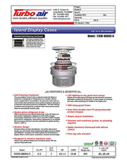Turbo Air TIOM-48RRS-N 48" Stainless Steel Vertical Round Island Open Air Cooler with (3) Levels, 220v/1ph - Donut-Equipment.com