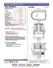 Turbo Air TIOM-36RSB-N 48" Black Horizontal Island Open Air Cooler with (4) Levels, 220v/1ph - Donut-Equipment.com